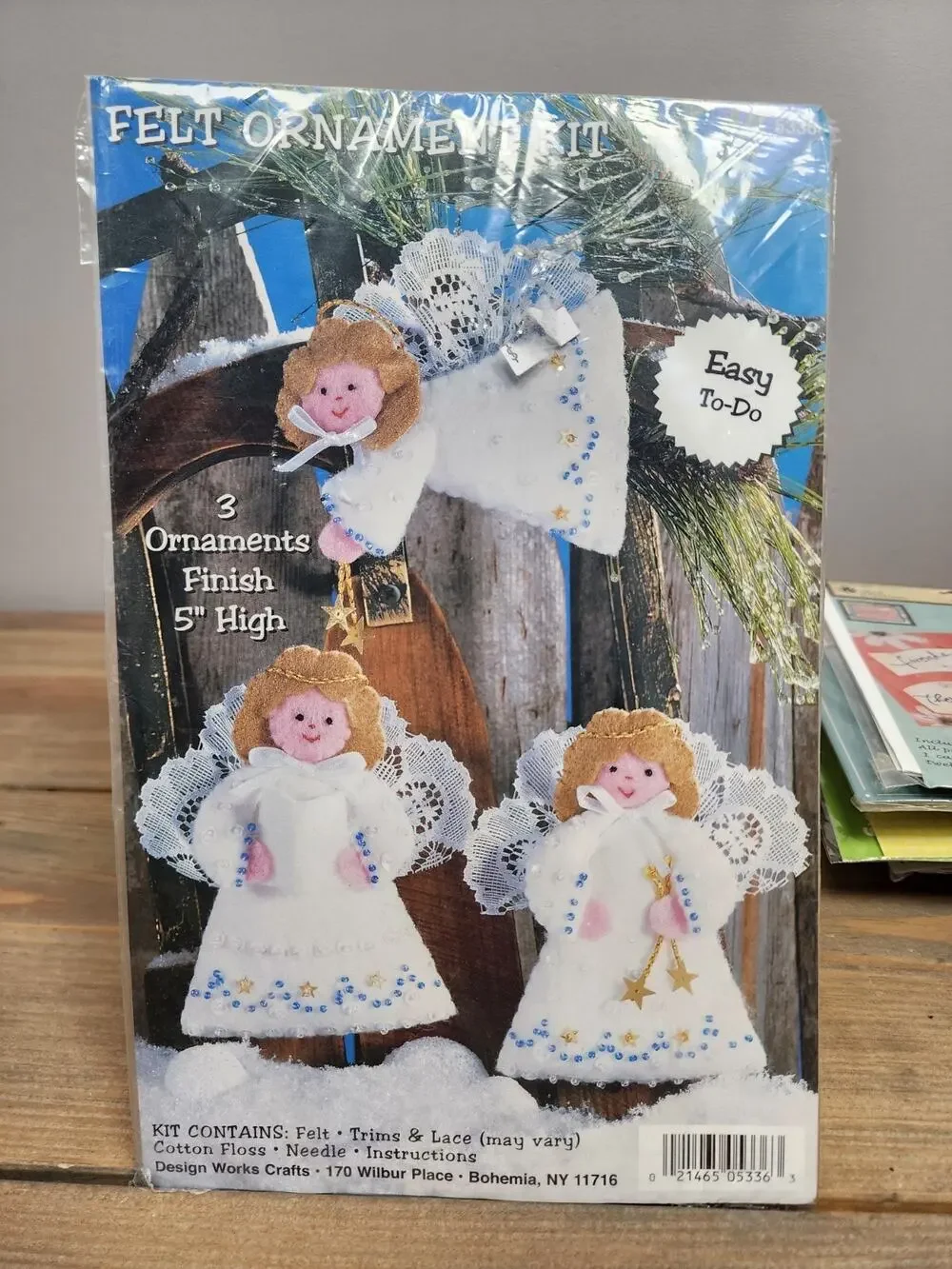 Felt Ornament Kit 3 Angel Ornaments Finish 5